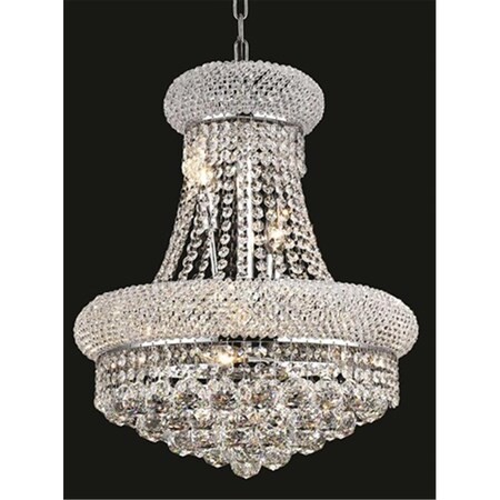 Elegant Lighting Elegant Lighting 1800D16C-RC 16 D x 20 in. Primo Collection Hanging Fixture - Royal Cut; Chrome v1800D16C/RC
